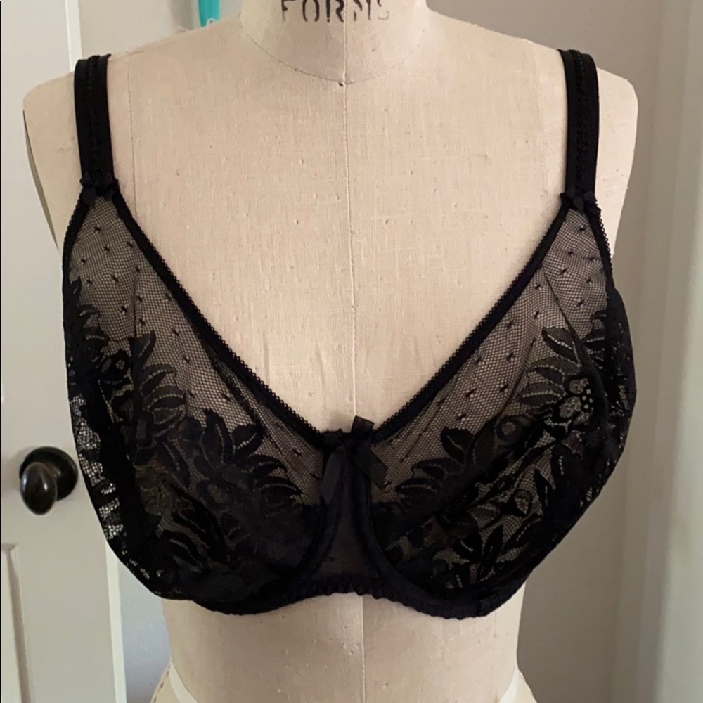 Prima Donna Bra 36G Black Lace